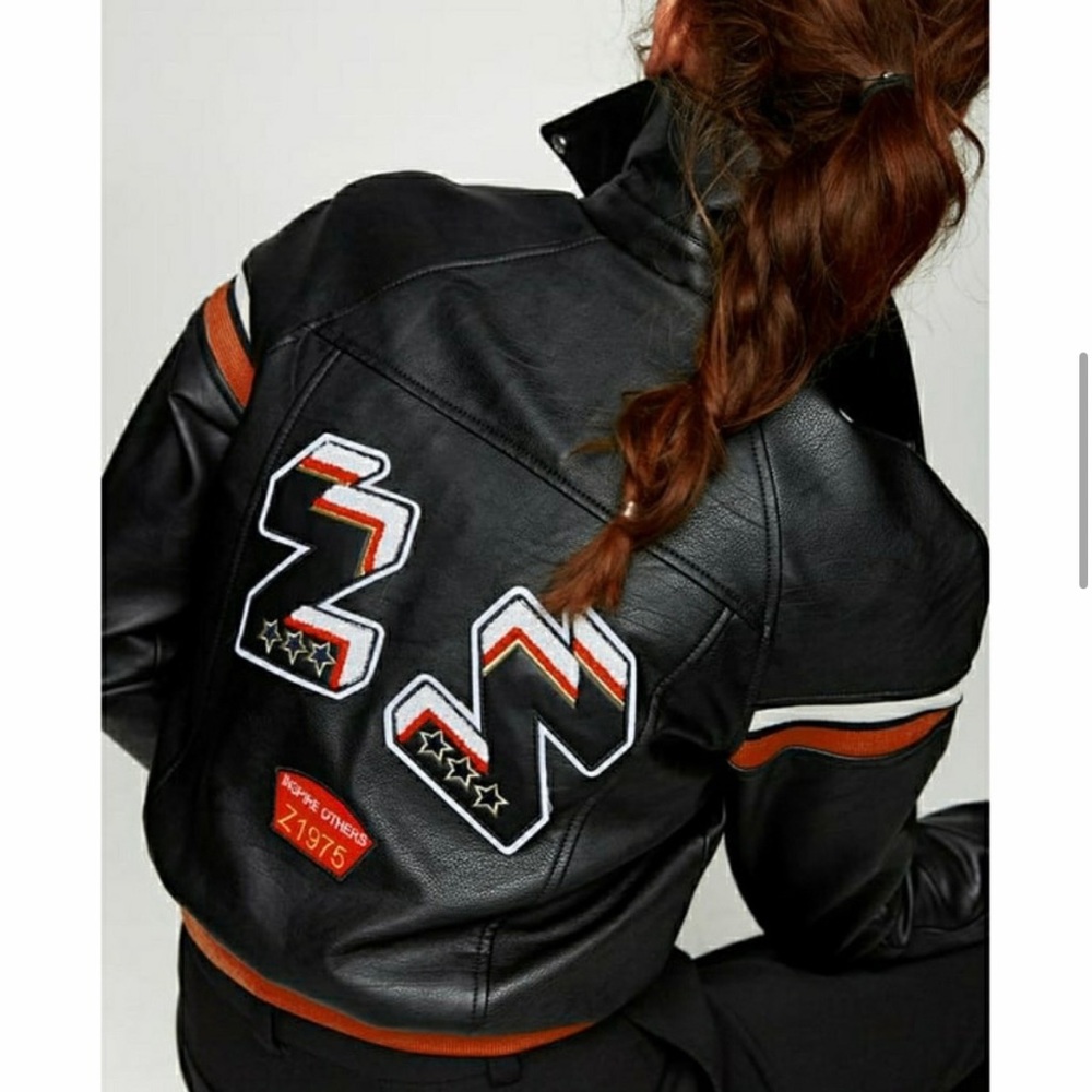 Zara Leather Biker Jacket - Picture 5 of 6